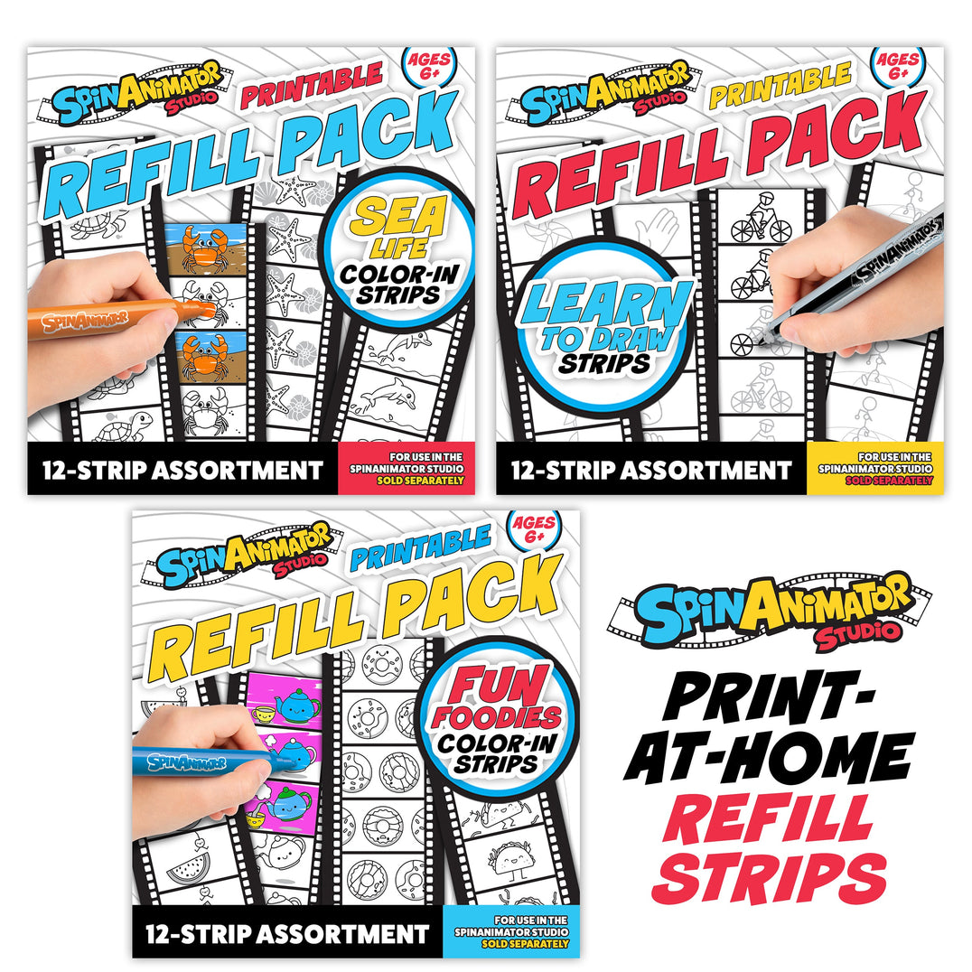 SpinAnimator Studio Printable Refill Strips