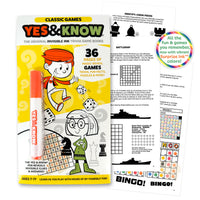 The Original Yes & Know® Invisible Ink Trivia Game Books: Classic Games