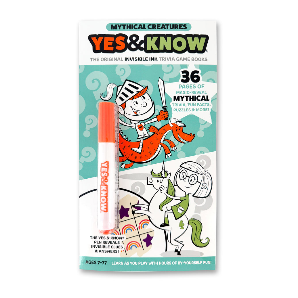 The Original Yes & Know® Invisible Ink Trivia Game Books: Mythical Creatures