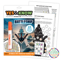 The Original Yes & Know® Invisible Ink Trivia Game Books: Battleship