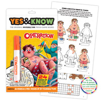 The Original Yes & Know® Invisible Ink Trivia Game Books: Operation
